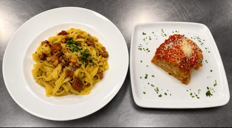 tagliatelle ai funghi - pasticcio ala frno